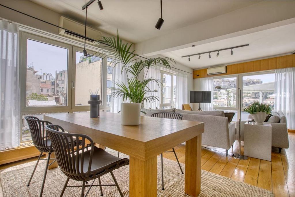 דירות אתונה Sunny Luxury Loft,Stunning Acropolis View, Jacuzzi מראה חיצוני תמונה