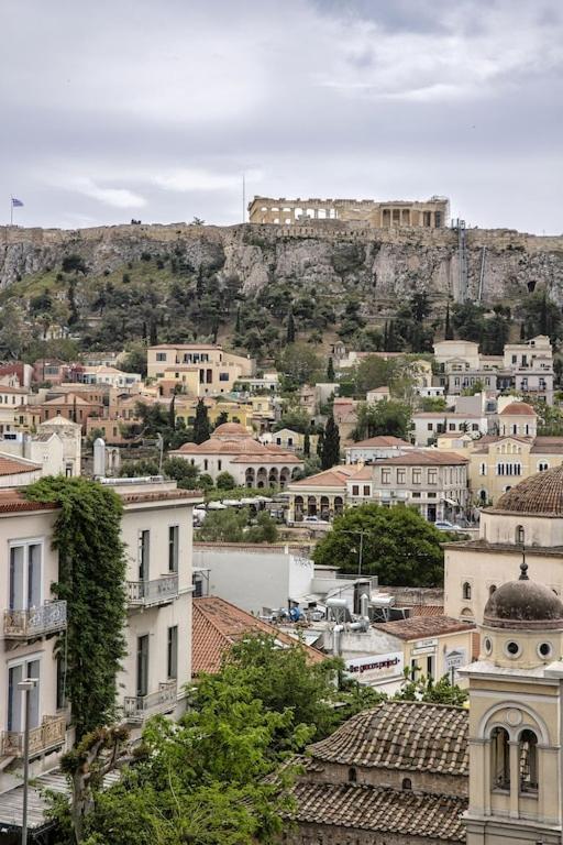 דירות אתונה Sunny Luxury Loft,Stunning Acropolis View, Jacuzzi מראה חיצוני תמונה