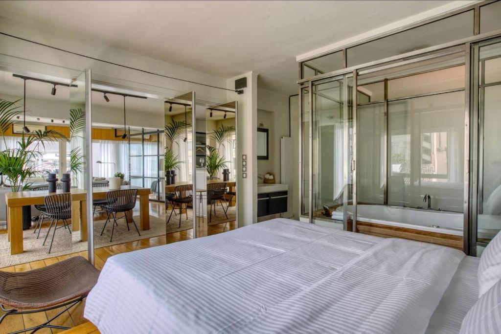 דירות אתונה Sunny Luxury Loft,Stunning Acropolis View, Jacuzzi מראה חיצוני תמונה