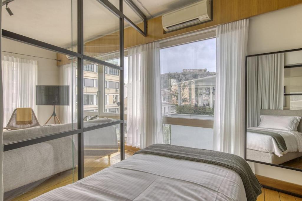 דירות אתונה Sunny Luxury Loft,Stunning Acropolis View, Jacuzzi מראה חיצוני תמונה