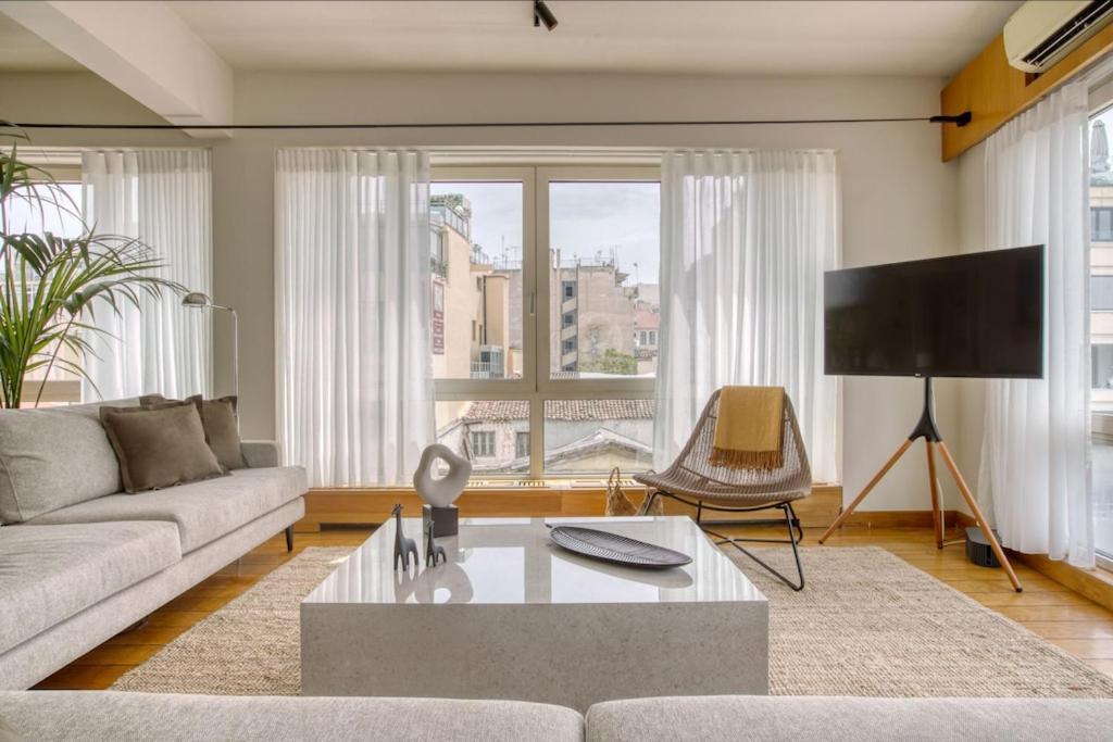 דירות אתונה Sunny Luxury Loft,Stunning Acropolis View, Jacuzzi מראה חיצוני תמונה